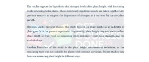 discussion section of a lab report